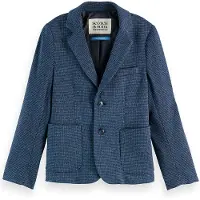 Scotch & Soda Boy Yarn-dyed Knitted Blazer Sky Captain/ Faded Denim Herrin Taglia: 6 | Giacche Outlet | Unisex | Blu