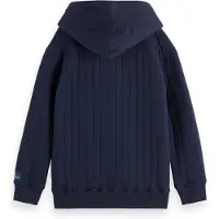 Scotch & Soda Boy Relaxed-fit Quilted Patchwork Hoodie Sky Captain Taglia: 4 | Abbigliamento Sportivo Outlet | Unisex