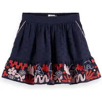 Scotch & Soda Girl Clip Jacquard Embroidered Skirt Sky Captain Taglia: 6 | Gonne Outlet | Unisex