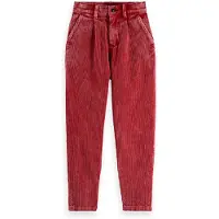 Scotch & Soda Boy Loose-tapered Garment-dyed Corduroy Pants Ketchup Taglia: 16 | Pantaloni Outlet | Unisex