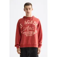 Scotch & Soda Wash Artwork Hoodie Ketchup Taglia: L | Felpe con cappuccio Outlet | Uomo