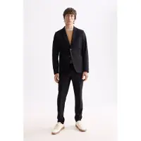 Scotch & Soda Core - Unconstructed Peak Lapel Cool-wool Blazer Black Taglia: S | Blazers Outlet | Uomo | Nero