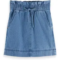 Scotch & Soda Girl Sporty Lightweight Denim Skirt - Washed Indigo Washed | Taglia: 10 | Gonne Outlet | Unisex | Blu