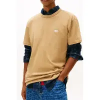 Tommy Hilfiger Regular Badge Tee Dark Dune Htr Taglia: L | Magliette basic Outlet | Uomo
