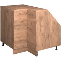 Vicco Mobile cucina angolare per sottotetto R-Line Rovere dorato 75.6 cm con 1 porta, corpio dell’armadio profondità 60 cm, Model 60049
