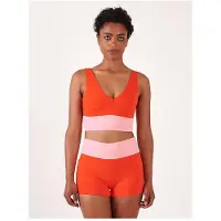 Mymarini Women's Yoga Top Parte superiore bikini Donna (L, fuchsia)