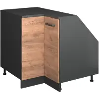 Vicco Mobile cucina angolare per sottotetto R-Line Rovere dorato 75.6 cm con 1 porta, corpio dell’armadio profondità 60 cm, Model 60201