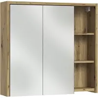 Vicco Specchio contenitore bagno Viola Cachemire/Rovere artigianale 80 x 75 cm, Model 60729