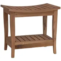 Syfax Tavolo Laterale da Bagno Naturale 50 x 35 x 45 cm