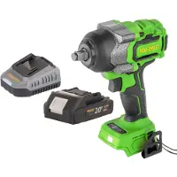 Procraft Avvitatore a impatto a batteria PWA36bb 20 V 850 Nm 1/2" Brushless + 1x batteria 2,0 Ah + caricabatteria