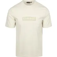Napapijri T-Shirt Logo Off White Bianco Bianco sporco taglia