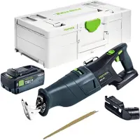 Festool RSC 18 EB-Basic Sega a gattopardo a batteria 18 V Brushless + 1x batteria 8,0 Ah + caricabatteria rapido + Systainer