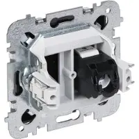 Elektro-Plast SANTRA, presa RJ45 per computer, senza cornice, superficie nera, modello 4148-19