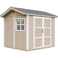 Timbela Capanno da giardino di 5,9 m² - H252x250x294 cm - M913A-TERRA BROWN