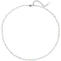 Hey Happiness Collana 'Pastel Glow' blu / oro / rosa pastello / argento