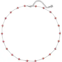 Hey Happiness Collana 'Coral Glow' rosso chiaro / argento