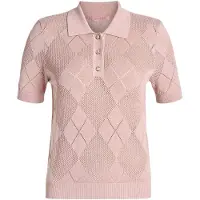GUESS per donna. W6YR17Z0958 Maglione in misto lana rosa (S), Casual, Poliamide, Manica corta