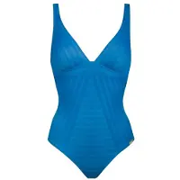 Lidea Women's Linear Code Swimsuit Costume intero Donna (42 - Cup: B, blu)