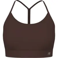 New Balance Reggiseno sportivo 'Essential' cioccolato / grigio chiaro