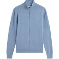 Tommy Hilfiger Essential Cotton Zip Brisk Blue Heather Taglia: M | Cardigan Outlet | Uomo | Blu