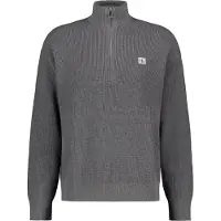 Calvin Klein Ls Ez Cotton Waffle Sweater Medium Grey Heather Taglia: XXL | Maglioni a maglia Outlet | Uomo | Grigio