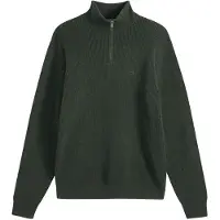 Levi's Pullover 'Housemark Quarter Zip Sweater' verde scuro