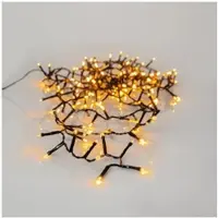 MARELIDA Catena luminosa a LED - Serie GOLDEN LED - 1200 LED bianco caldo intenso - Lunghezza: 24 metri - Cavo nero - Adatta per uso esterno