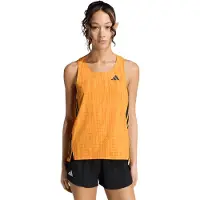 Adidas Women's Adizero Singlet Maglia da corsa Donna (L, arancione)