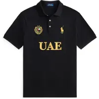 Ralph Lauren per uomo. 710B20856001 Polo UAE Classic Fit nero (L), Casual, Cotone, Manica corta