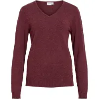 Vila Pullover 'VIRil' rosso scuro