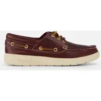 Timberland per uomo. TB0A6CXMEIW1 Portofino Pier Nautical Club Bordeaux (42), Pelle, Marrone, Basso, Stringhe, Classico