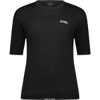 Mons Royale Women's Diversion Merino Bike Jersey S/S Maglietta da ciclismo Donna (L, nero)