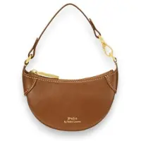 Ralph Lauren per donna. 427938050006 Portacarte in pelle con Polo ID marrone (OSFA), Casual, Classico