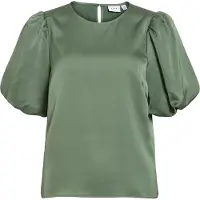 Vila Viellette Round Neck Top A Maniche Corte