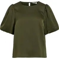 Vila Viellette Round Neck Top A Maniche Corte