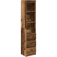 vidaXL Credenza in legno vecchio 37,5x35x180 cm materiale a base di legno