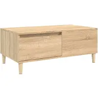vidaXL Tavolino in rovere Sonoma 90x50x36,5 cm in materiale derivato dal legno