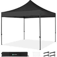 Vonroc padiglione 3x3m impermeabile stabile - tenda da festa EasyUp System [montaggio in 3 minuti] padiglione pieghevole pop-up modulare espandibile come tenda da festival, padiglione da giardino