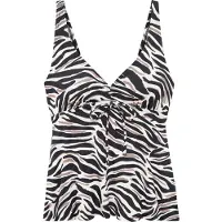 LASCANA Top per tankini crema / nero