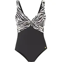 LASCANA Costume intero crema / nero / bianco