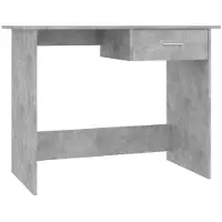 vidaXL Scrivania grigio cemento 100×50×76 cm materiale in legno