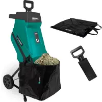 Vonroc Biotrituratore elettrico 2500W - Per rami fino a 45mm | Incl. sacco di raccolta 45L