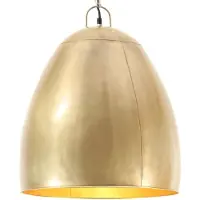 vidaXL Lampada a sospensione in stile industriale 25 W ottone rotonda 42 cm E27