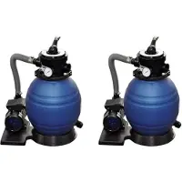 vidaXL Pompe per filtri a sabbia 2 pz. 400 W 11.000 L/h