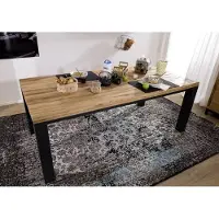 MASSIVMOEBEL24.DE MASSIVMOEBEL24 | tavolo da pranzo in legno di Quercia Selvatica 240x100x76 quercia naturale oliato VILLANDERS #121