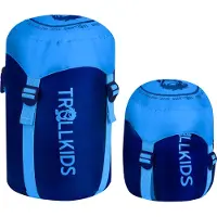 TROLLKIDS Kid's Fjell Dreamer Extendable Sacco a pelo bambini Bambini (160-190 x 68 x 45 cm - Body Length: 130-170 cm, blu)