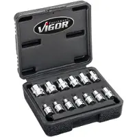 Vigor Set di bussole esagonali doppie Vig 1/4"| V7514/13 (V7514/13)