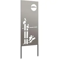 Syfax Schermo per privacy in giardino Traforo Ruggine 50 x 140 cm