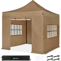 Vonroc padiglione 3x3m impermeabile stabile - tenda da festa EasyUp System [montaggio in 3 minuti] padiglione pieghevole pop-up modulare espandibile come tenda da festival, padiglione da giardino
