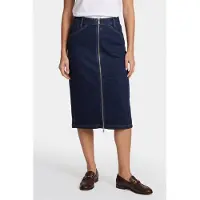 Calvin Klein Denim Zip Front Skirt Ck Classic Rinse Taglia: W27 | Minigonne Outlet | Donna
